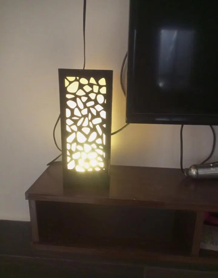 3D Laser Cutting Wooden Lamp