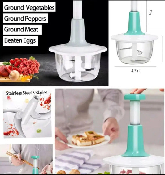 Multifunctional Electric Food Chopper – Compact, Easy to Clean, Quick Meal Prep Tool