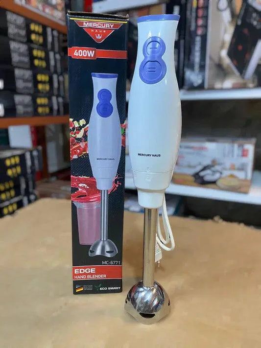 Portable Electric Hand Blender Stick – MERCURY HAUS 400W Multifunctional Blender with Stainless Steel Blades