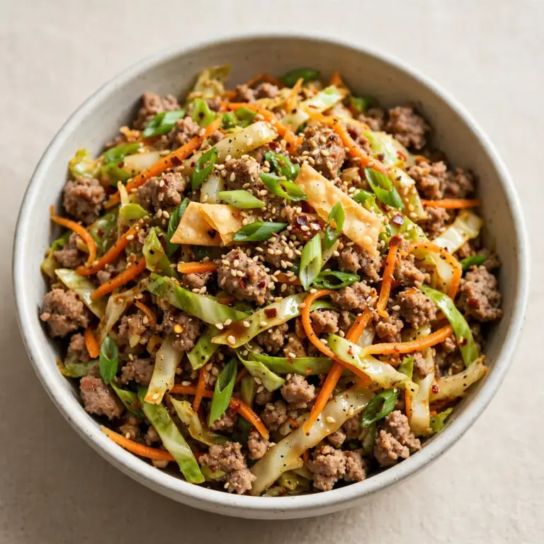 20-Minute Egg Roll in a Bowl Budget Meal Prep