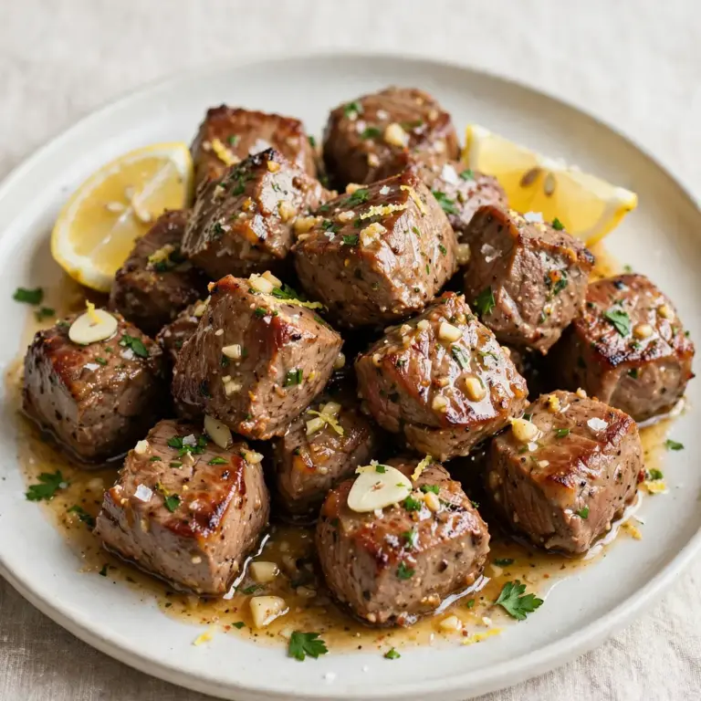 Affordable Meal Prep: 15-Minute Lemon Garlic Butter Steak Bites