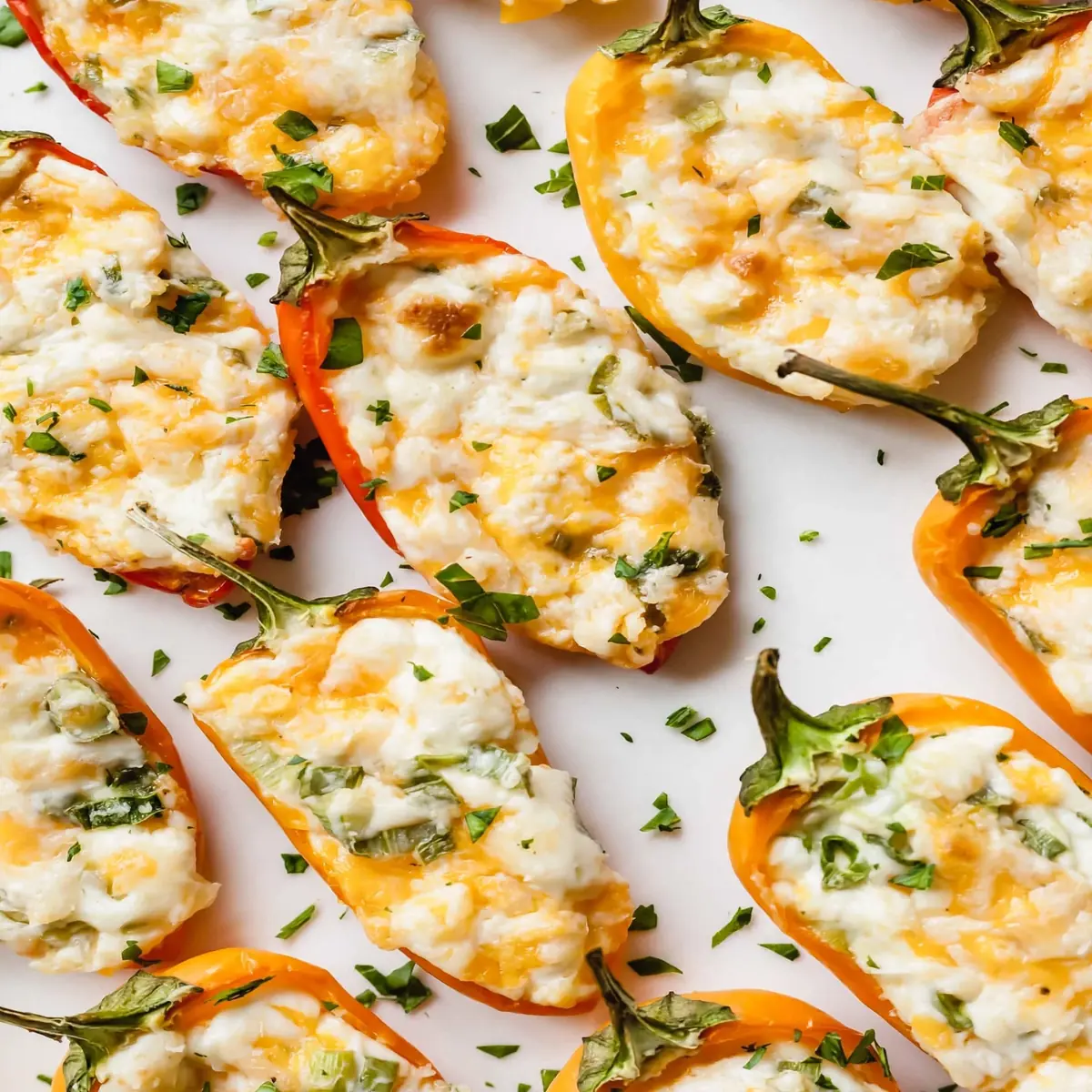 Budget Batch Cream Cheese Stuffed Mini Sweet Peppers