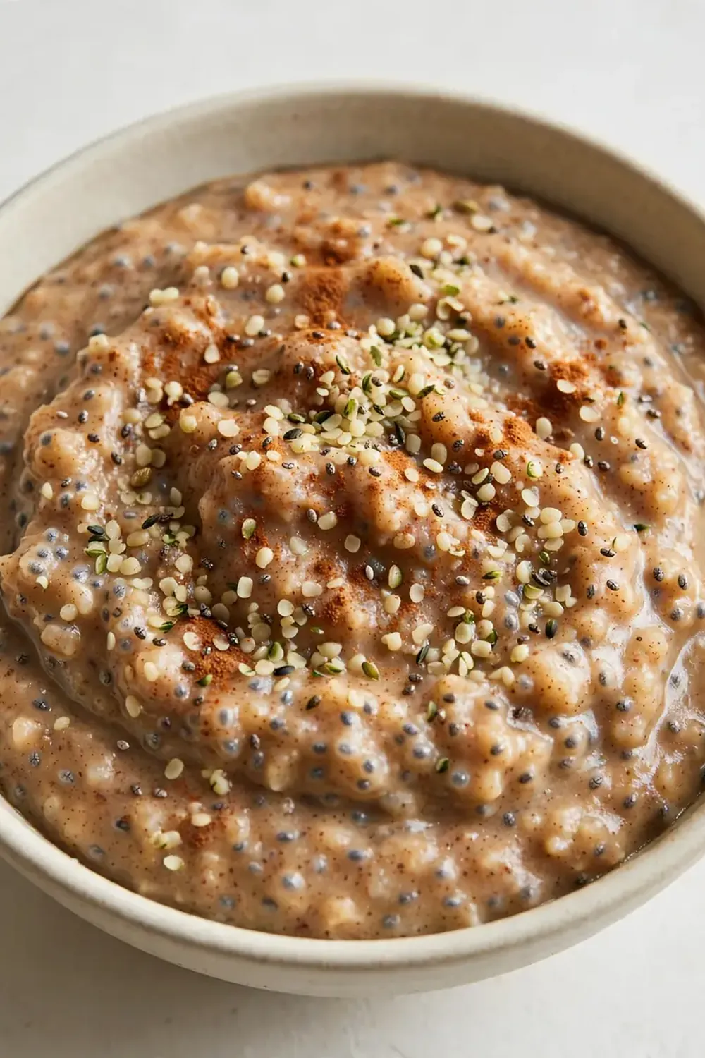 Creamy Cinnamon Keto Porridge (Hemp and Chia Seeds)