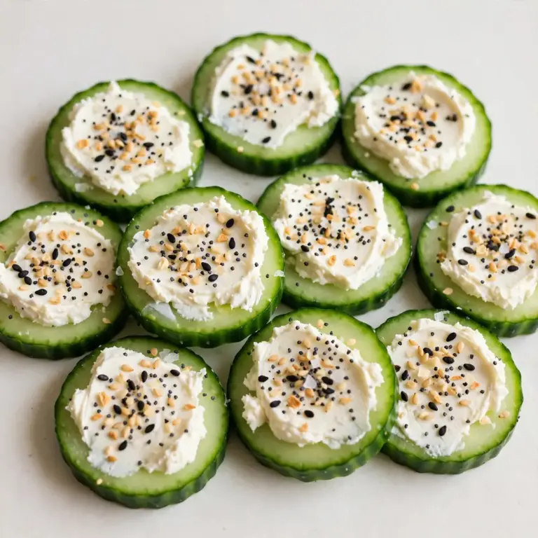 Budget Batch Prep: Everything Bagel Seasoned Cucumber Slice Bites