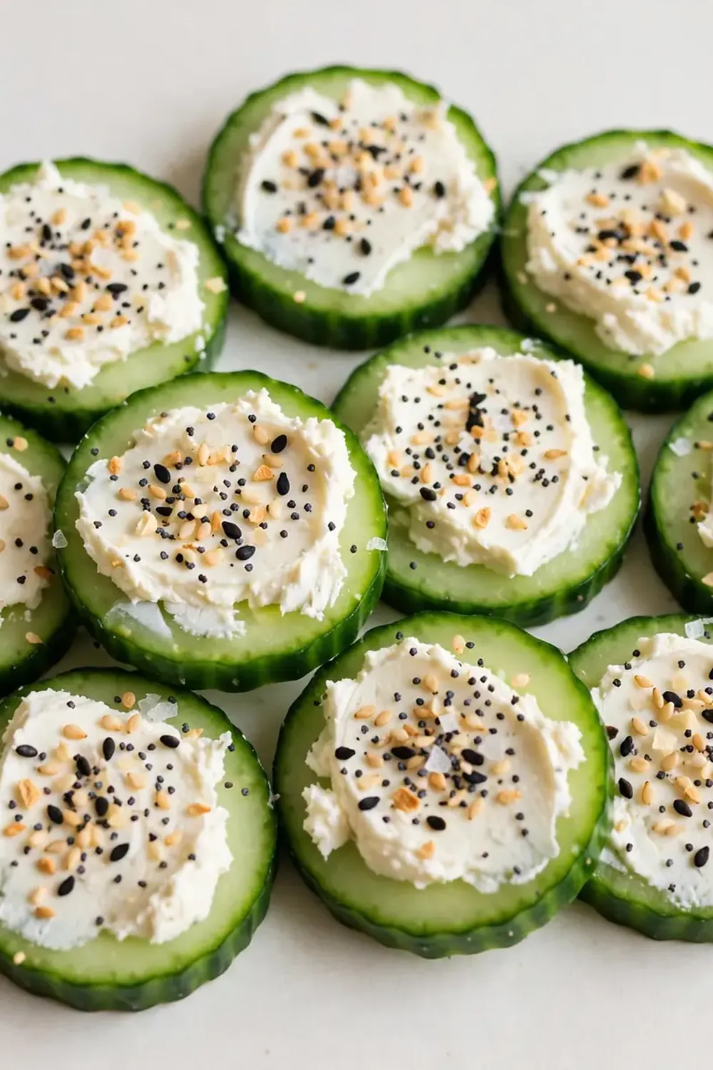 Everything Bagel Seasoned Cucumber Slice Bites
