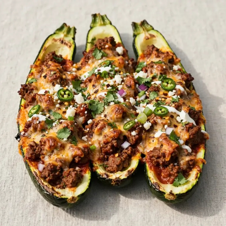 Budget-Friendly Beef Enchilada Zucchini Boats Meal Prep