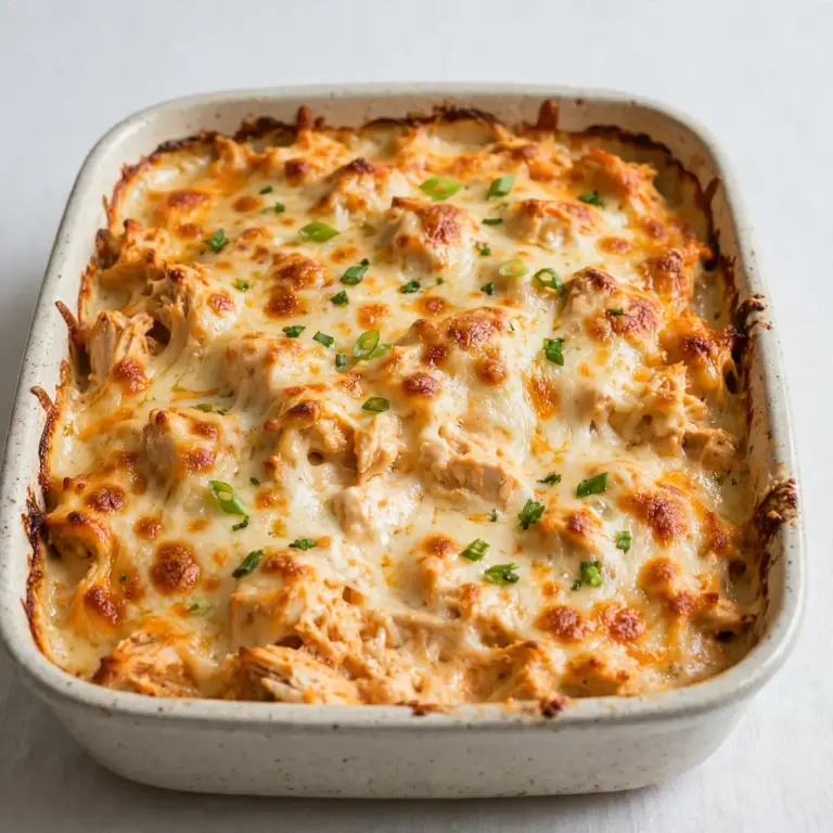 Budget-Friendly Cheesy Buffalo Chicken Casserole for Meal Prep