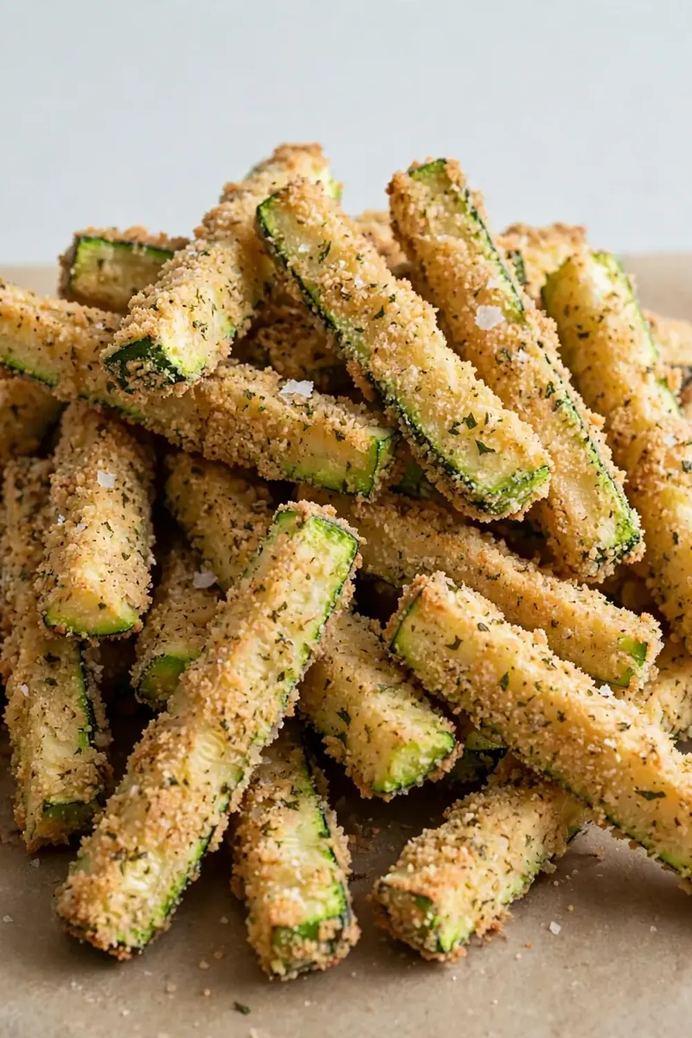 Crispy Air Fryer Zucchini Fries (Almond Flour Breading)