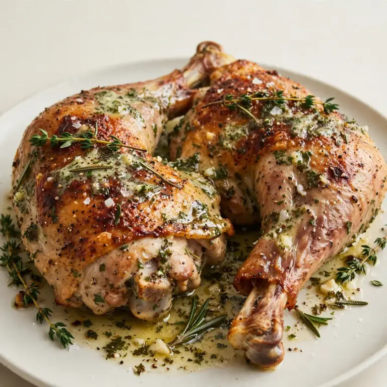 Budget-Friendly Herb Butter Roasted Turkey Thighs