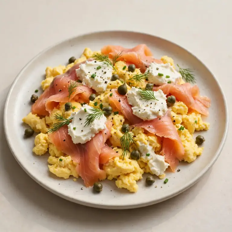 Budget-Friendly Keto Scrambled Eggs with Smoked Salmon Meal Prep