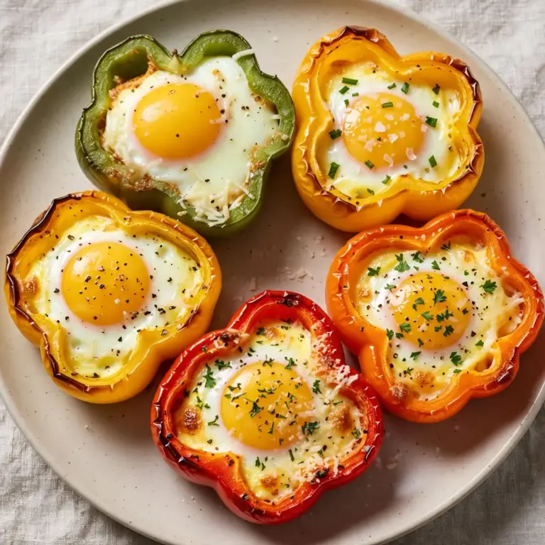 Budget-Friendly Meal Prep Baked Bell Pepper Egg Nests