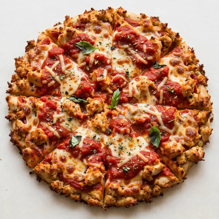 Budget-Friendly Meal Prep Chicken Crust Pizza