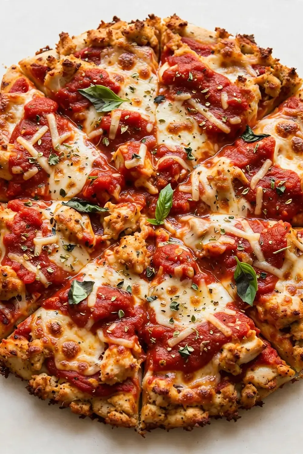 Chicken Crust Pizza (Sugar-Free Marinara)