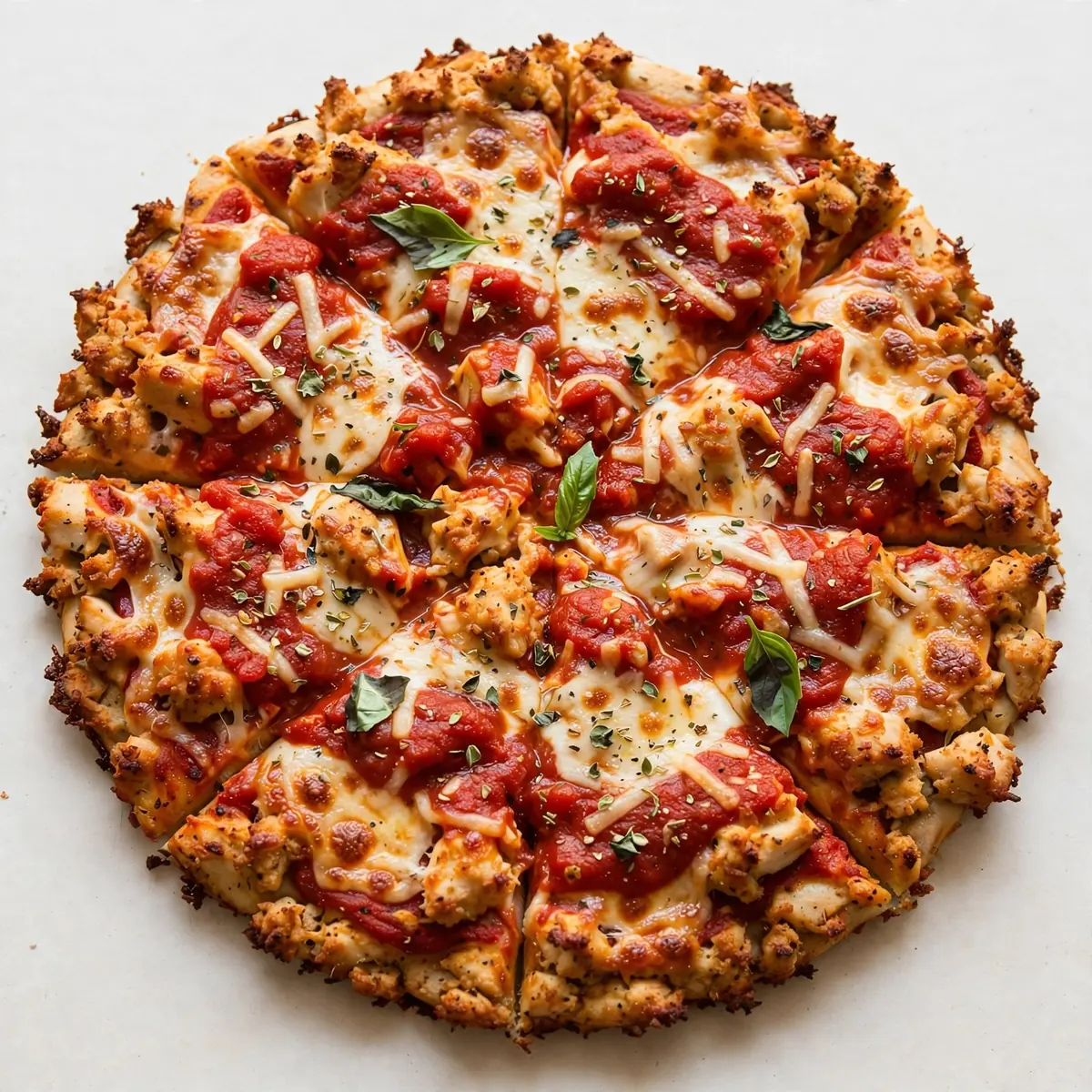 Budget-Friendly Meal Prep Chicken Crust Pizza