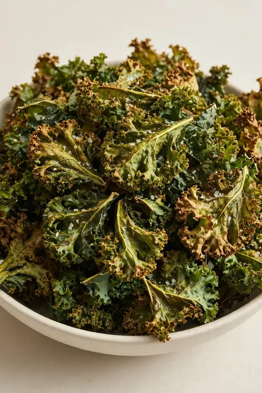 Crispy Baked Air Fryer Kale Chips