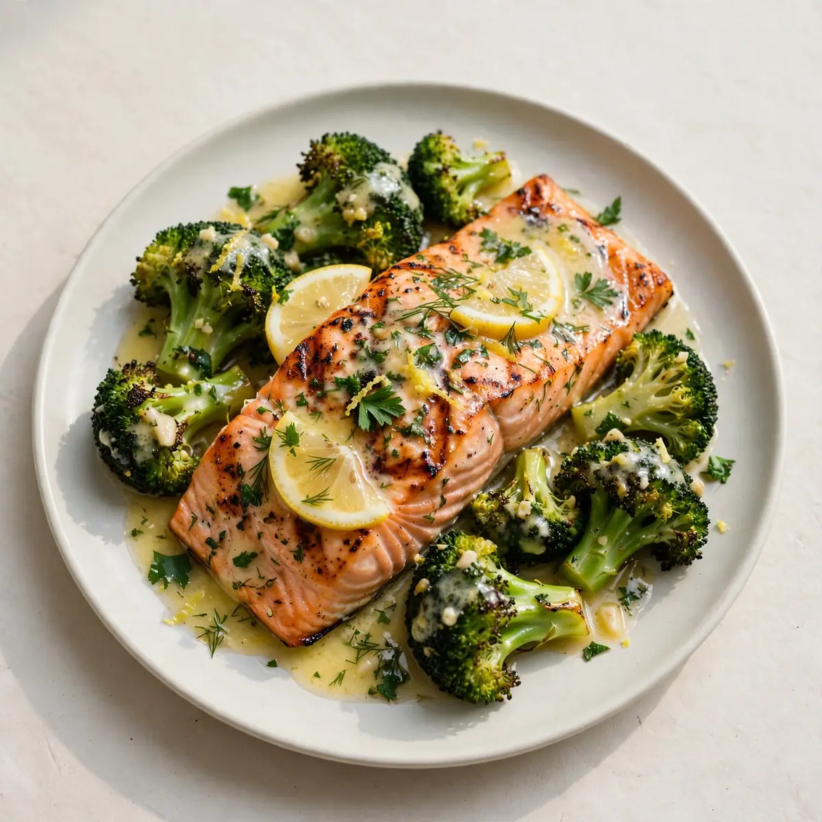 Budget-Friendly Meal-Prep Grilled Salmon with Broccoli and Lemon Butter