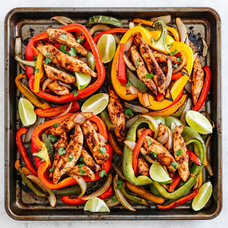 Budget-Friendly Sheet Pan Chicken Fajitas Meal Prep