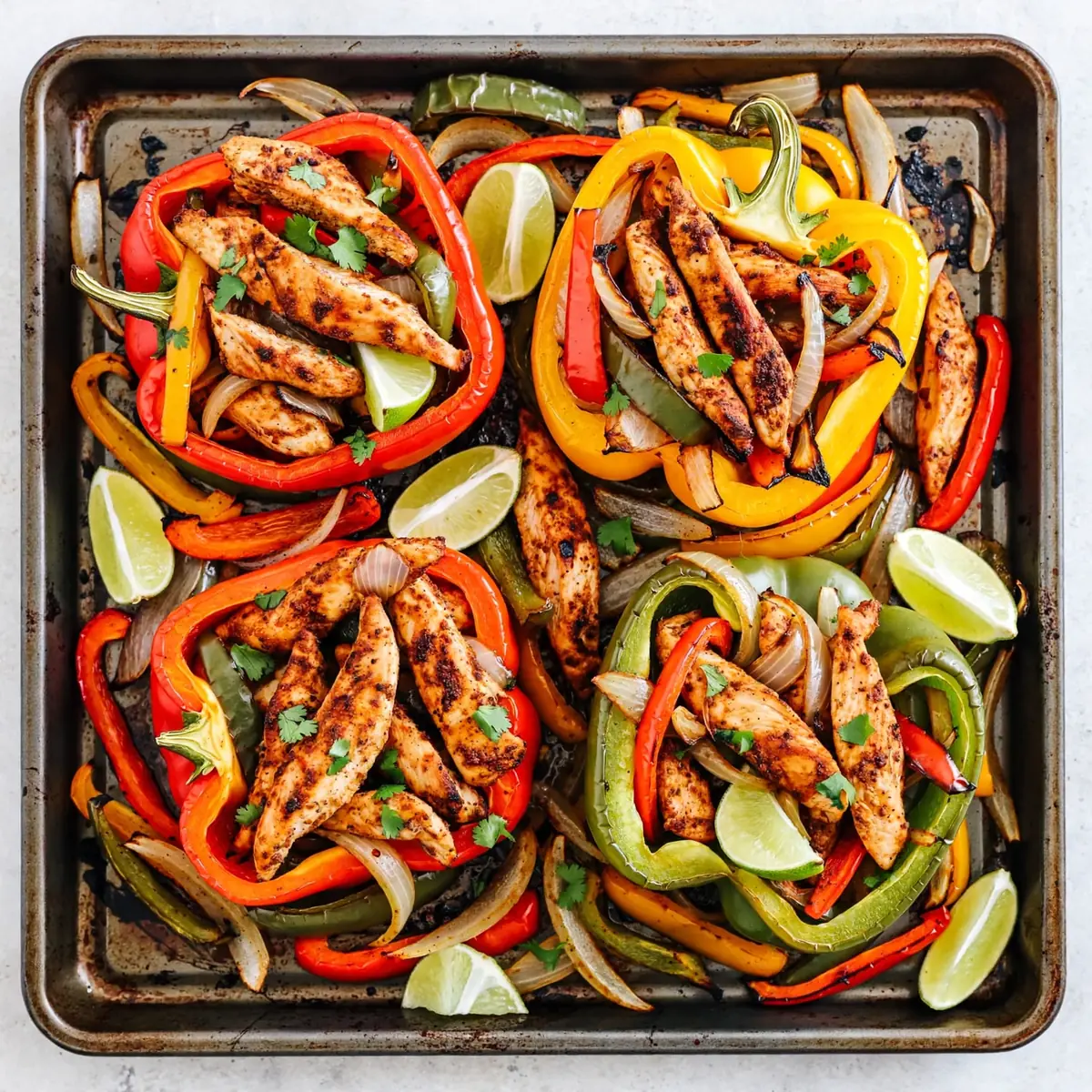 Budget-Friendly Sheet Pan Chicken Fajitas Meal Prep