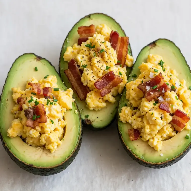 Budget Meal Prep: Avocado Beef Bacon Egg Boats