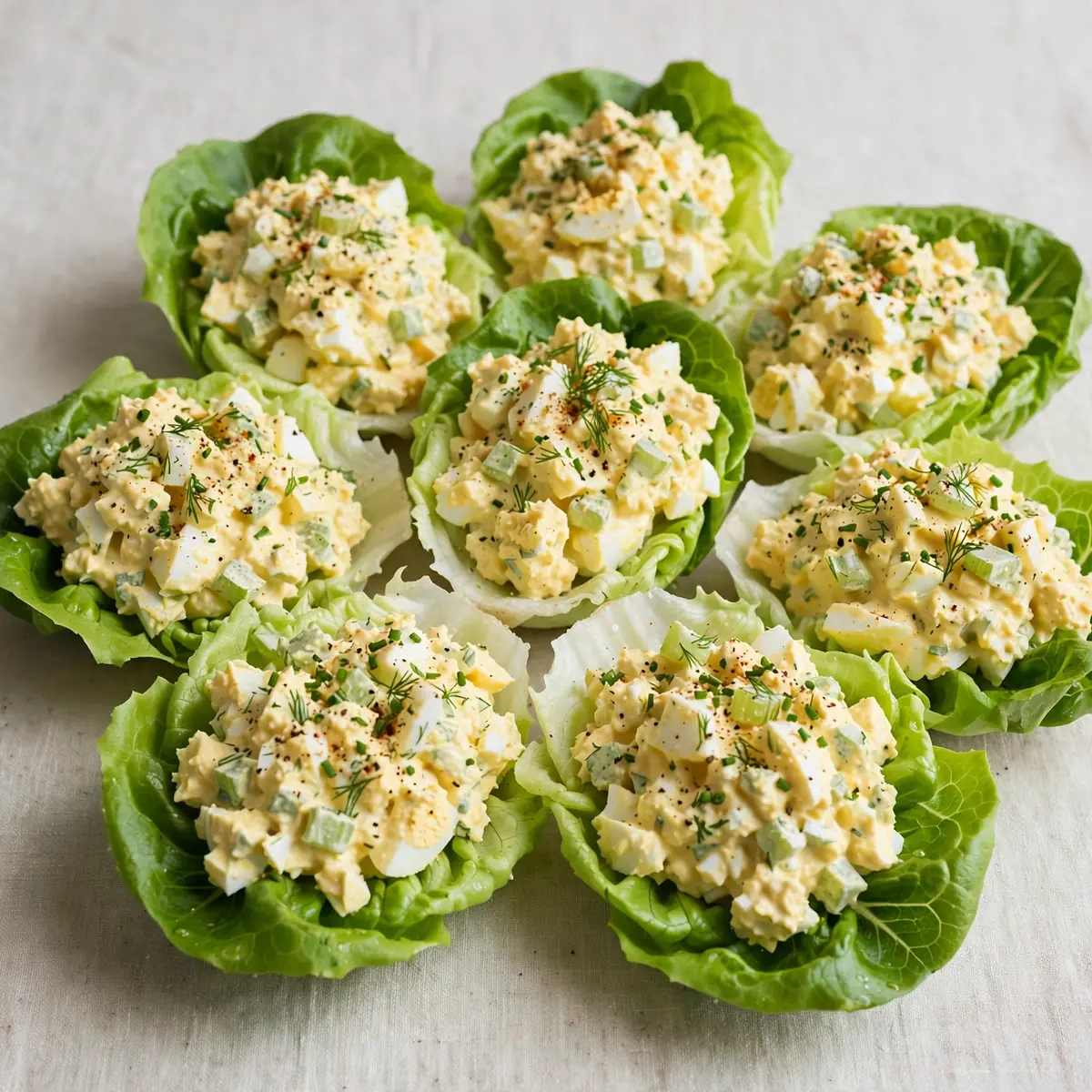 Budget Meal Prep Hard-Boiled Egg Salad Lettuce Cups