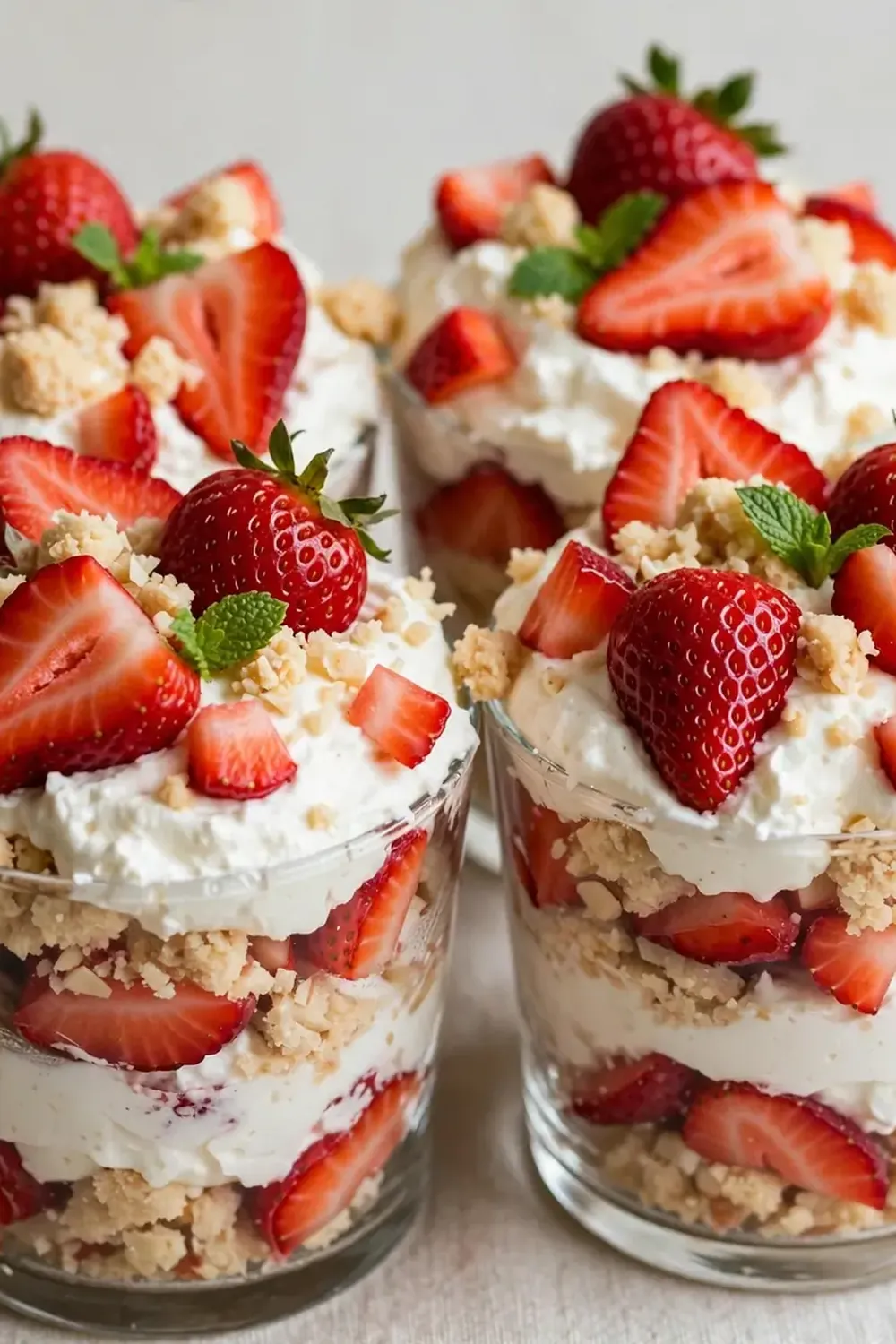 Low-Carb Strawberry Shortcake Cups