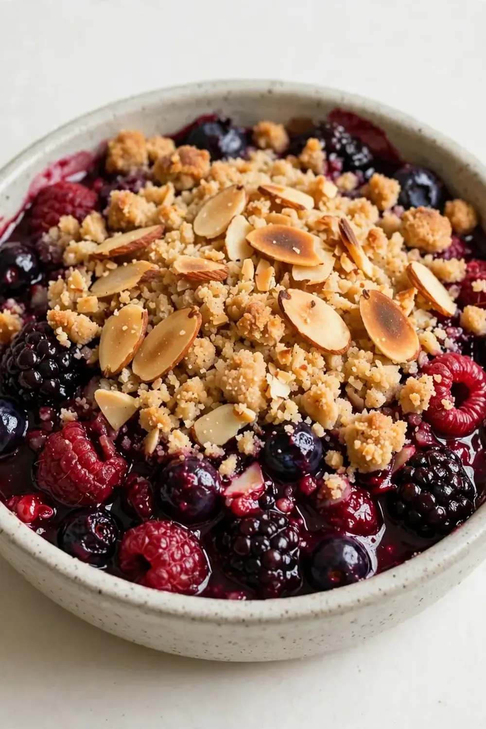 Keto Berry Crisp (Almond Crust Topping)