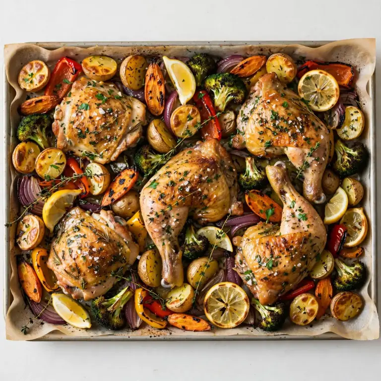 Sheet Pan Lemon Herb Chicken: Budget Batch Meal Prep