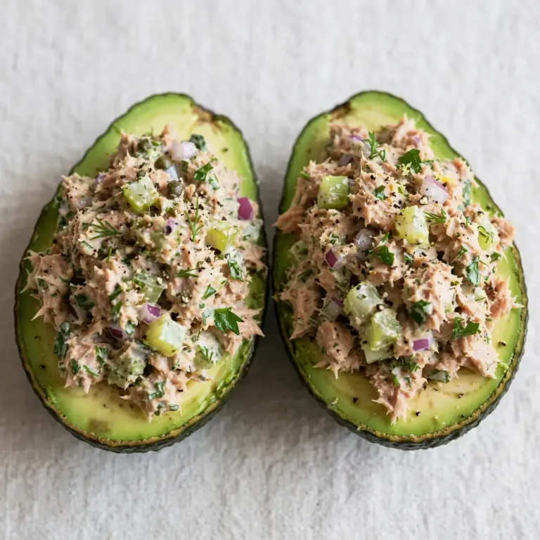 Smart Prep Quick Tuna Salad Loaded Avocado Halves