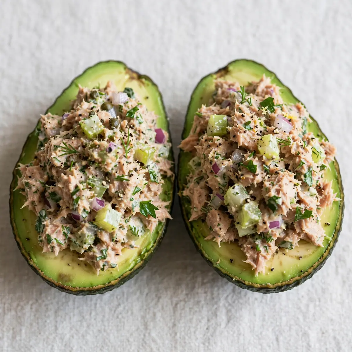 Smart Prep Quick Tuna Salad Loaded Avocado Halves